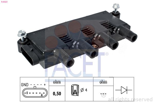 Катушка зажигания FACET 96323