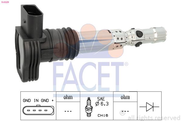 Катушка зажигания FACET 96329