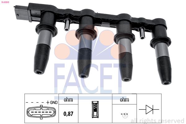 Катушка зажигания FACET 96350