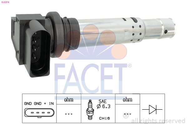 Катушка зажигания FACET 96374
