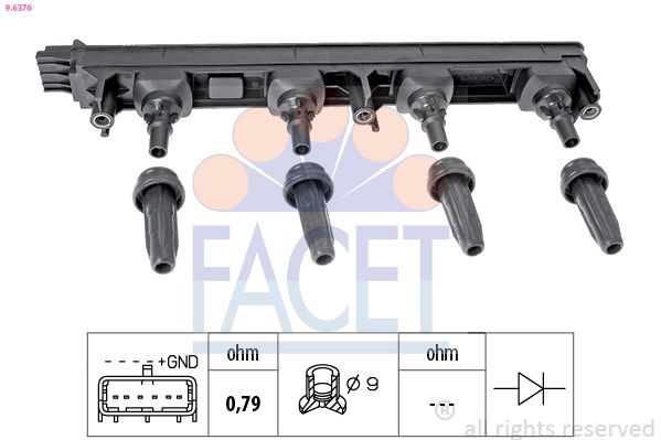 Катушка зажигания FACET 96376