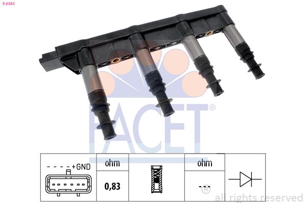 Катушка зажигания FACET 96383