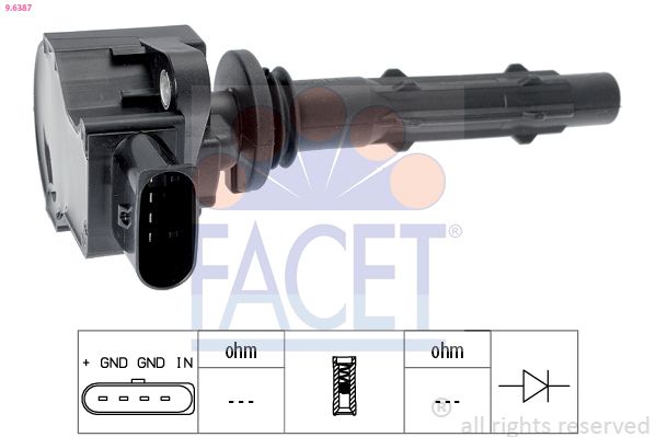 Катушка зажигания FACET 96387