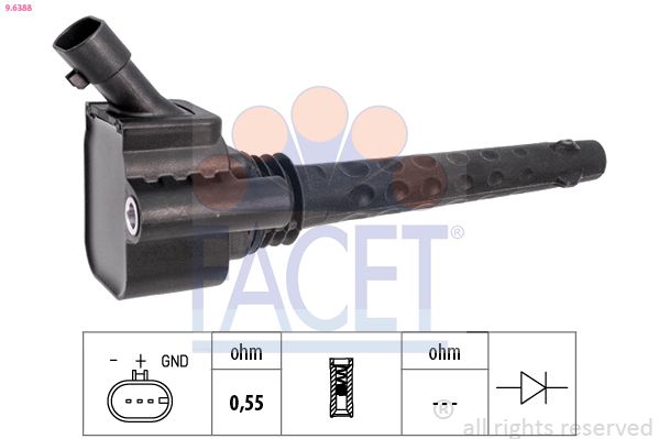 Катушка зажигания FACET 96388