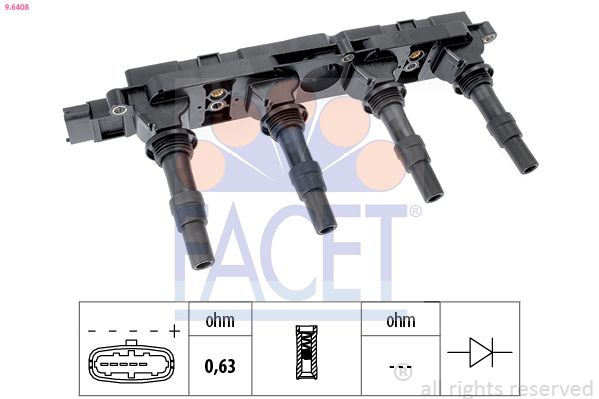 Катушка зажигания FACET 96408