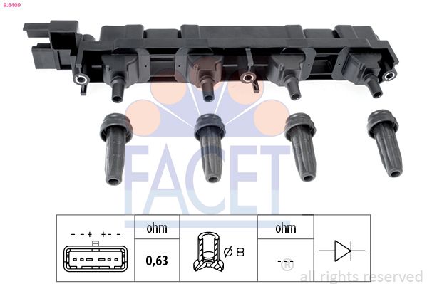 Катушка зажигания FACET 96409