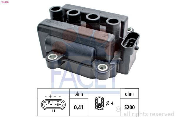 Катушка зажигания FACET 96418