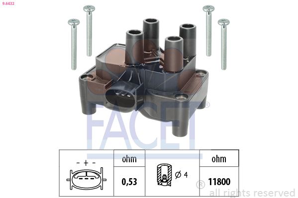 Катушка зажигания FACET 96432