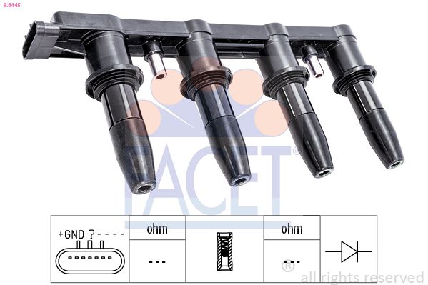 Катушка зажигания FACET 96445