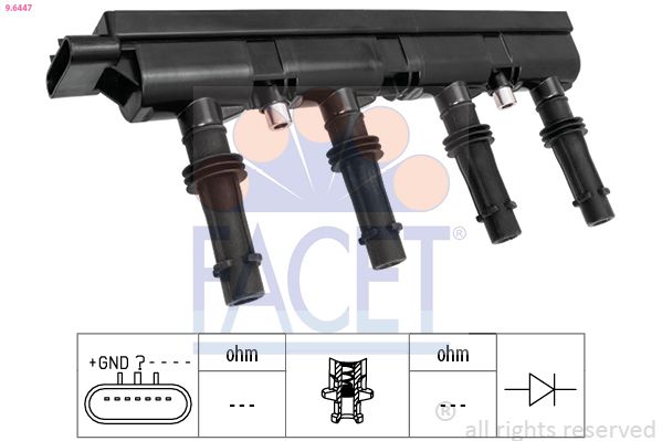 Катушка зажигания FACET 96447
