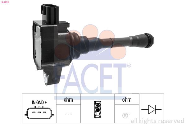 Катушка зажигания FACET 96451
