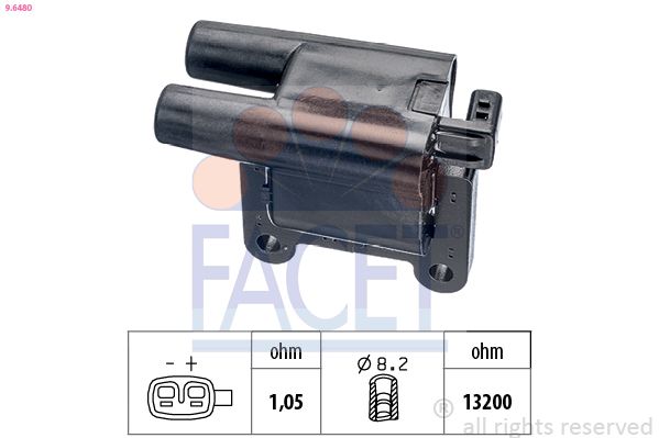 Катушка зажигания FACET 96480