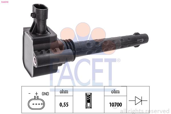 Катушка зажигания FACET 96510