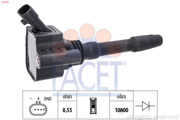 Катушка зажигания FACET 96533
