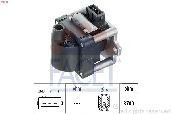 Элемент катушки зажигания FACET 98114