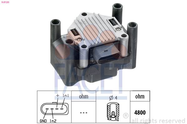 Элемент катушки зажигания FACET 98120