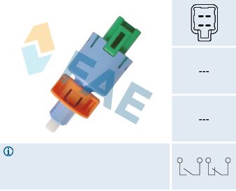 Выключатель фонаря сигнала торможения FAE 24693