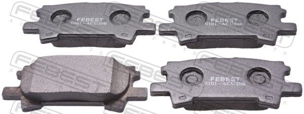 Комплект тормозных колодок, дисковый тормоз FEBEST 0101ACU20R