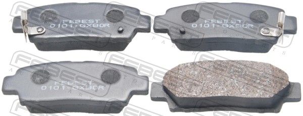 Комплект тормозных колодок, дисковый тормоз FEBEST 0101GX90R