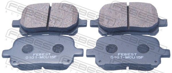 Комплект тормозных колодок, дисковый тормоз FEBEST 0101MCU15F