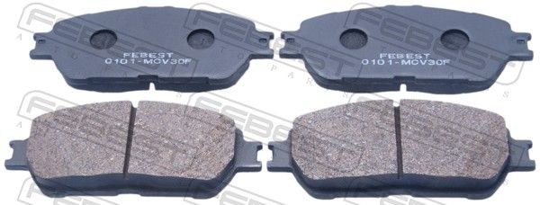 Комплект тормозных колодок, дисковый тормоз FEBEST 0101MCV30F