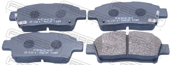 Комплект тормозных колодок, дисковый тормоз FEBEST 0101NCP10R