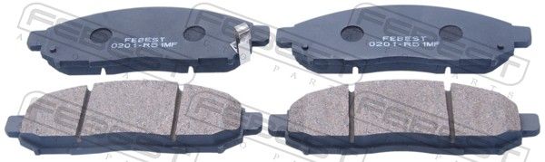 Комплект тормозных колодок, дисковый тормоз FEBEST 0201R51MF