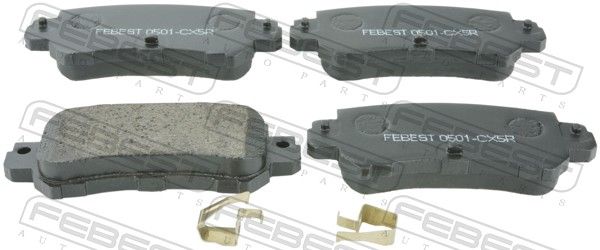 Комплект тормозных колодок, дисковый тормоз FEBEST 0501CX5R