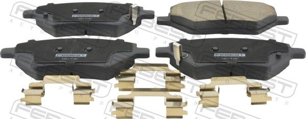 Комплект тормозных колодок, дисковый тормоз FEBEST 1501T15F