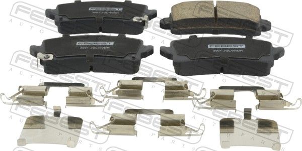 Комплект тормозных колодок, дисковый тормоз FEBEST 3001JOL4WDR