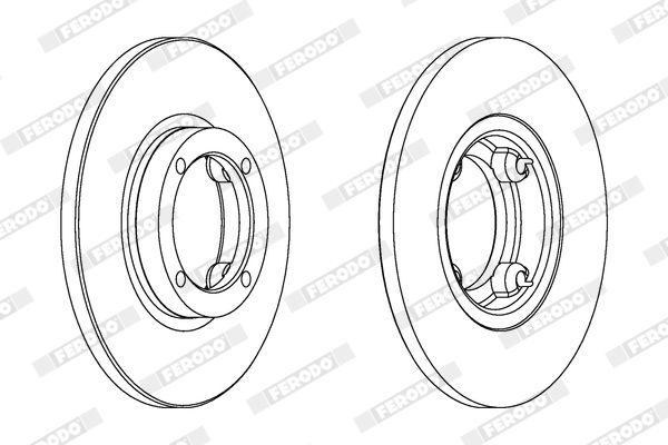Тормозной диск FERODO DDF1076C