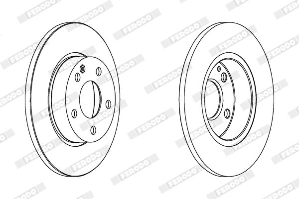 Тормозной диск FERODO DDF1219C