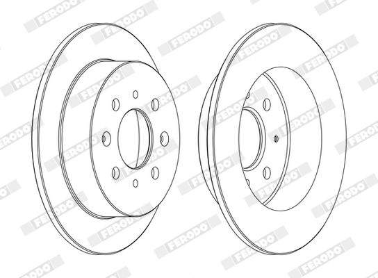 Тормозной диск FERODO DDF1358C