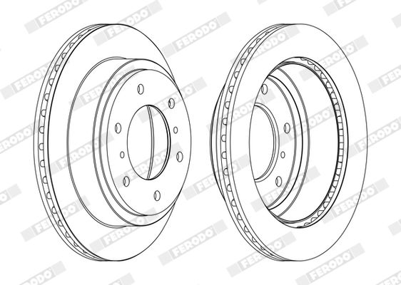 Тормозной диск FERODO DDF1385C