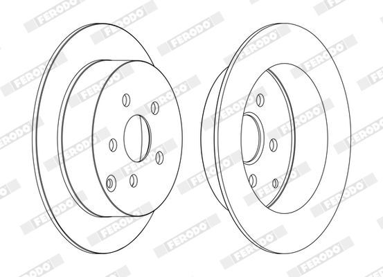Тормозной диск FERODO DDF1485C