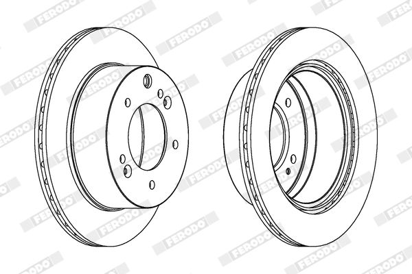 Тормозной диск FERODO DDF1543C1