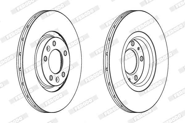 Тормозной диск FERODO DDF1652C