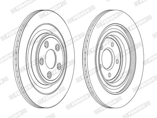 Тормозной диск FERODO DDF1703C