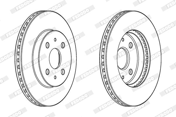 Тормозной диск FERODO DDF1758C