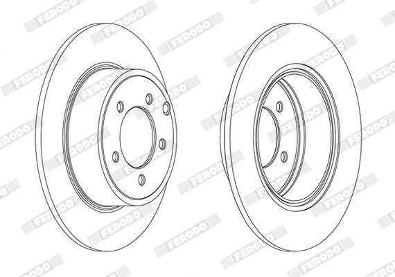 Тормозной диск FERODO DDF1763C