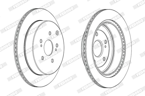 Тормозной диск FERODO DDF2072C