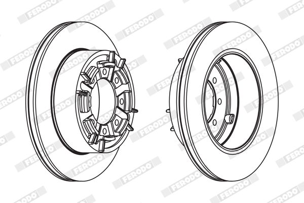 Тормозной диск FERODO FCR140A