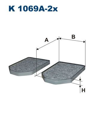 Фильтр, воздух во внутренном пространстве FILTRON K1069A2X