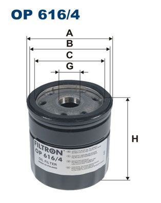 Масляный фильтр FILTRON OP6164