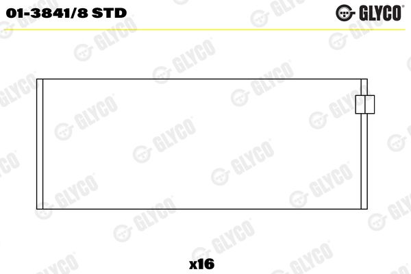 Шатунный подшипник GLYCO 0138418STD