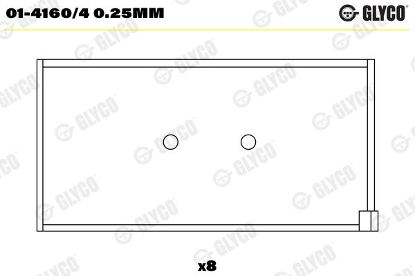 Шатунный подшипник GLYCO 0141604025MM