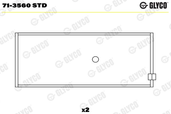 Шатунный подшипник GLYCO 713560STD