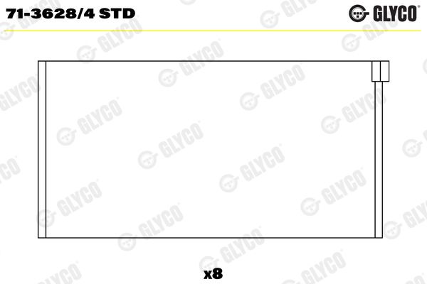 Шатунный подшипник GLYCO 7136284STD