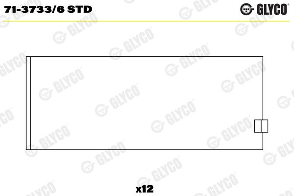 Шатунный подшипник GLYCO 7137336STD