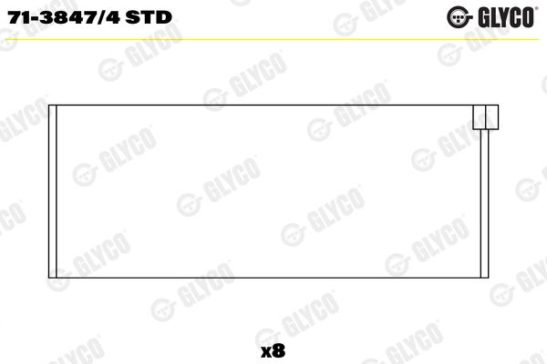 Шатунный подшипник GLYCO 7138474STD